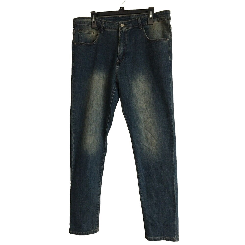Shein Medium Wash Denim Blue Jean Pants Men's Size XL (36x32)
